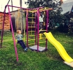 УСК Олимпик-8.3 ФИОЛЕТОВЫЙ С ЖЕЛТЫМИ СТУПЕНЯМИ И !!! СТЕКЛОПЛАСТИКОВЫМ СКАТОМ !!! 19 350 РУБ. +ПЛЮС Тарзанка В ПОДАРОК (по коду) +ПЛЮС Качели без спинки 300 РУБ. +ПЛЮС КОЛЕЧКИ ДЛЯ КРЕПЛЕНИЯ КАЧЕЛЕЙ И ТАРЗАНКИ! Итого: 19 650 РУБ._1